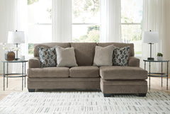 Nutmeg, complete sofa chaise in room - 2