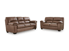 Caramel / Sofa and Loveseat Set, complete matching set - 1