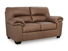 Caramel / Sofa and Loveseat Set, coordinating seating view - 3