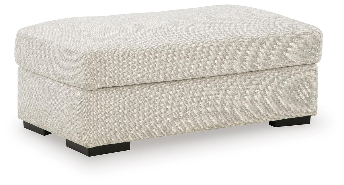 Linen, complete ottoman angled view