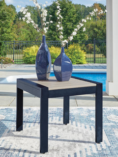 Navy Blue/Driftwood, table in outdoor setting; accessories excluded - 2