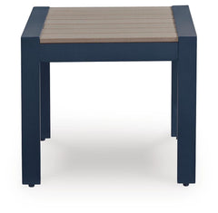 Navy Blue/Driftwood, front side table view - 3