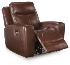 Mahogany, full recliner in open position - 7