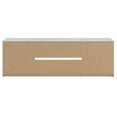 Whitewash TV stand with side cabinets and center shelf, product view 5 - 17