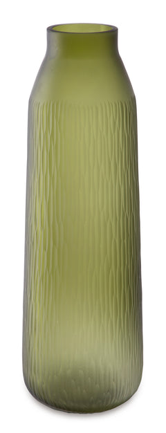 Olive Green vase, full product view - 1