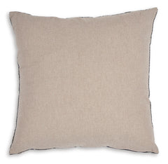 Black/Linen / Throw Pillow, pillow reverse - 2
