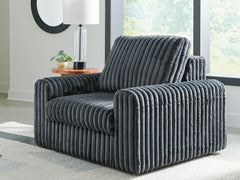 Gunmetal, power chaise in room; other furnishings excluded - 2