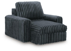 Gunmetal, extended power chaise - 3