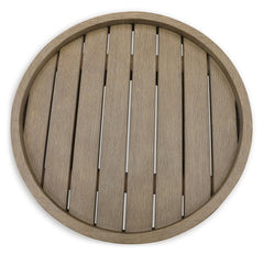 Beige, slatted tabletop view - 4