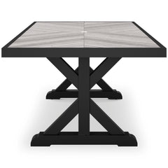 Black/Light Gray Outdoor Table, product view 3 - 3