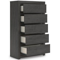 Charcoal / Chest of Drawers, drawers open - 2