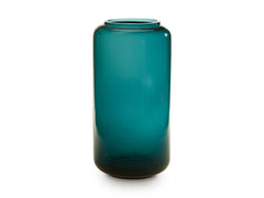 Teal 12-inch height vase, product view 2 - 5