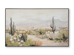 Green/Beige/Gray Wall Art, full product view - 1