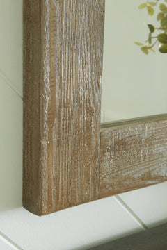 Distressed Brown Accent Mirror, view 2 - 2