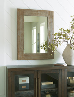 Distressed Brown Accent Mirror, view 6 - 5