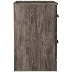Gray, side view of nightstand - 13
