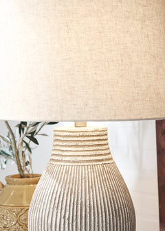 Beige table lamp, product view 3 - 3