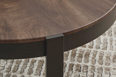Brown/Black three-piece table set, product view 4 - 4