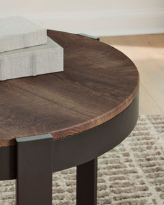 Brown/Black three-piece table set, product view 5 - 5
