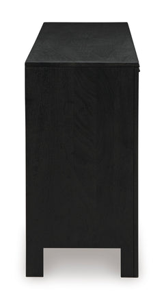 Black/Natural Accent Cabinet, view 4 - 4
