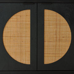 Black/Natural Accent Cabinet, view 6 - 6