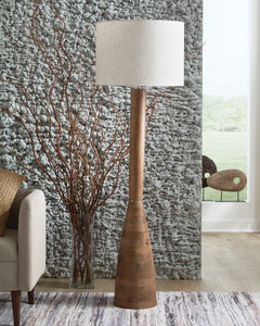 Natural Brown floor lamp, product view 2 - 2