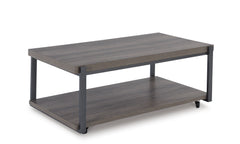 Gray/Black three-piece table set, product view 4 - 4