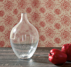 Clear 11.25-inch height vase, full product view - 4