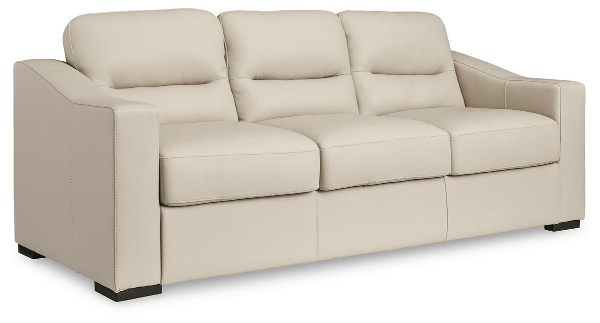 Almond, complete sofa angle view