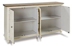 Antique White Accent Cabinet, product view 3 - 3
