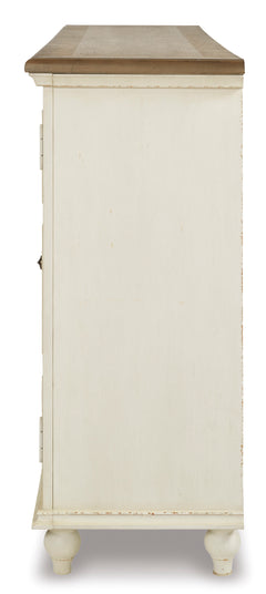 Antique White Accent Cabinet, product view 4 - 4