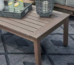 Brown Rectangular Cocktail Table, product view 2 - 5