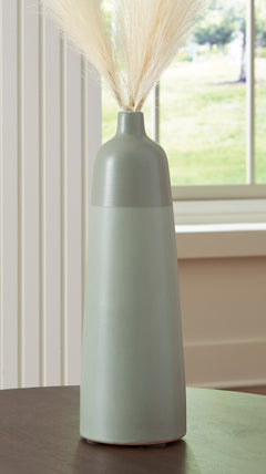 Sage Green 15-inch height vase, full product view - 1