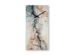 Brown/Gray/Ivory Teague wall clock, full product view - 7