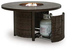 Dark Brown, gas compartment view; propane tank not included - 4