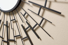 Black accent mirror, product view 4 - 4