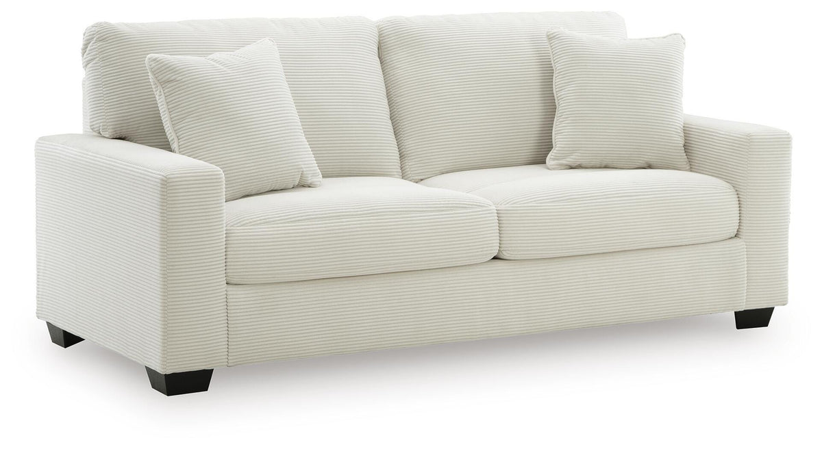Ivory, complete sofa angle view