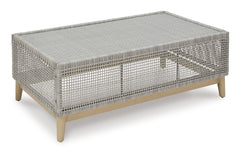Gray Rectangular Cocktail Table, full product view - 1