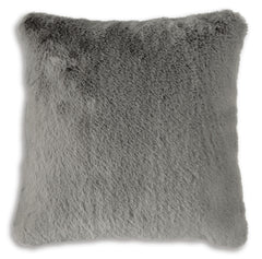 Gray / Throw Pillow, complete pillow front - 5