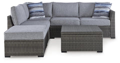 Gray, sectional set front view - 3