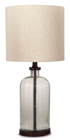 Clear/Bronze Finish table lamp, full product view - 1