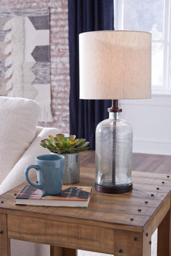 Clear/Bronze Finish table lamp, product view 2 - 2