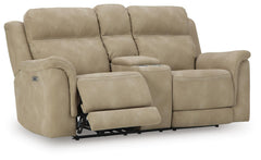Sand, complete loveseat with footrest extended - 3