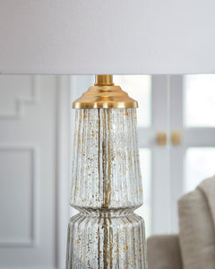 Clear/Gold Finish table lamp, product view 3 - 3