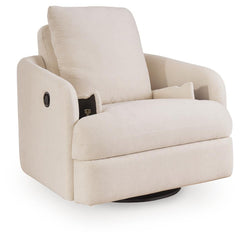 Oyster, recliner with bolster pillows removed to show storage - 12