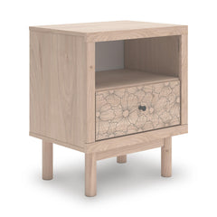 Tan / Nightstand, complete product angled view - 1