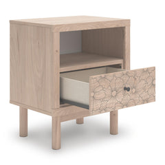 Tan / Nightstand, drawer open - 3