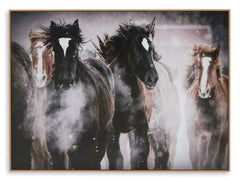 Brown/Black/White Chaseburn wall art, full product view - 1