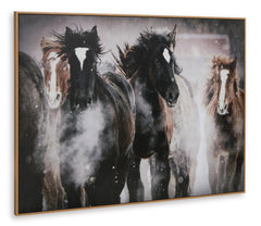 Brown/Black/White Chaseburn wall art, product view 2 - 2