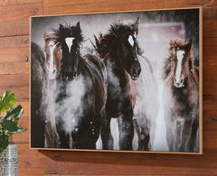 Brown/Black/White Chaseburn wall art, product view 5 - 5
